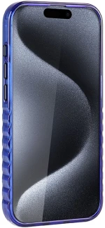 Audi IML Big Logo MagSafe case for iPhone 15 Pro Max - blue