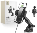 Tech-Protect CM15W-V1 Car Phone Holder with 15W Inductive Charger for Cockpit/Air Vent - Black