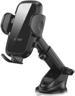 Tech-Protect CM15W-V1 Car Phone Holder with 15W Inductive Charger for Cockpit/Air Vent - Black