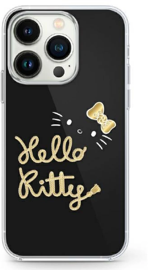 Hello Kitty HKHMP16XHGDIK iPhone 16 Pro Max 6.9" black/black hardcase IML Golden Diva MagSafe