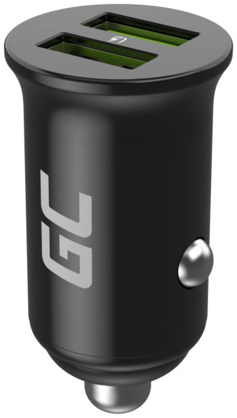 Green Cell Car Charger GC PowerRide Nano36 36W 6A 2x USB-A