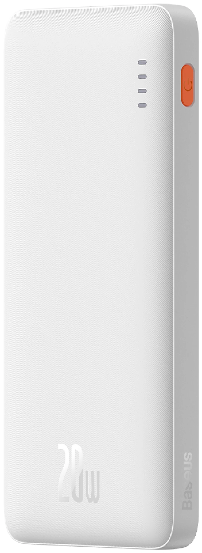 Baseus Airpow 20W 10000mAh Power Bank with Baseus Simple Series USB-A - USB-C 30 cm Cable - White