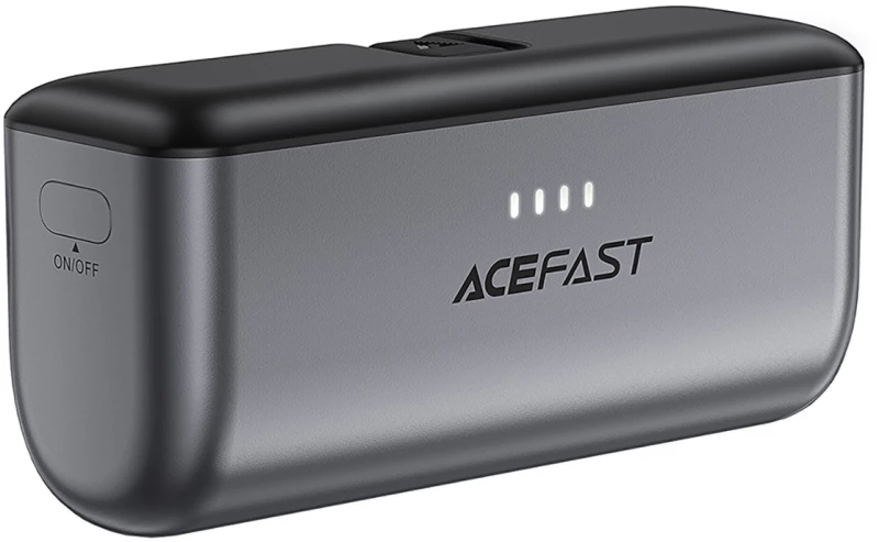 Powerbank Acefast M9 5000mAh USB-C (male) / USB-C (female) PD 20W - black
