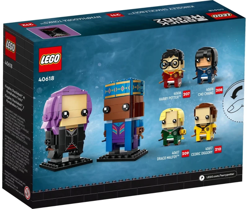 LEGO BRICKHEADZ HARRY POTTER 40618 KINGSLEY SHACKLEBOLT AND NIMFADORA TONKS