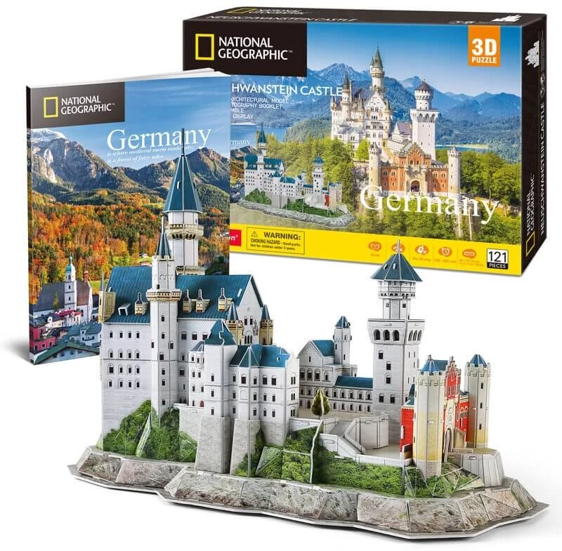 3D Παζλ Κάστρο Neuschwanstein National Geographic 121 κομ. (DS0990h)