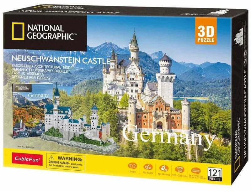 3D Παζλ Κάστρο Neuschwanstein National Geographic 121 κομ. (DS0990h)