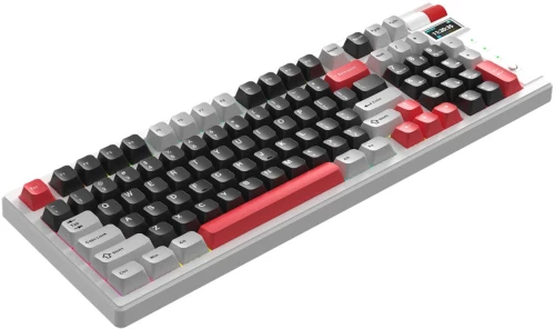 MONKA KG991W STORM ΑΣΥΡΜΑΤΟ ΜΗΧΑΝΙΚΟ ΠΛΗΚΤΡΟΛΟΓΙΟ, RGB, ΜΩΒ ΔΙΑΚΟΠΤΕΣ