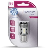 P21W 12/24V BA15s 12xSMD3030 LED CAN-BUS ΛΕΥΚΟ PLATINIUM BLISTER 1ΤΕΜ M-TECH