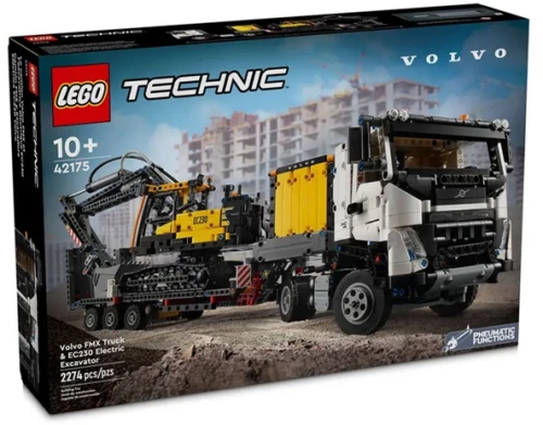 Lego Technic Volvo FMX Truck & EC230 Electric Excavator - 42175