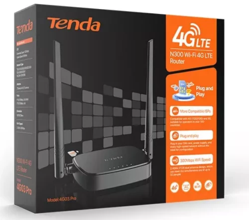 TENDA N300 Wi-Fi 4G LTE Router
