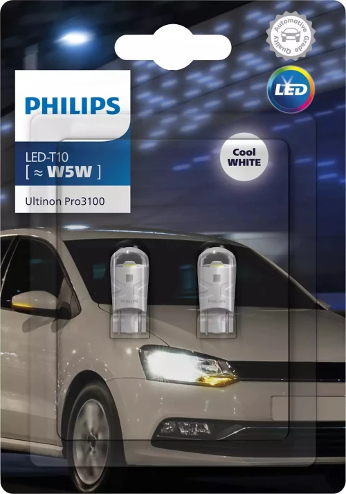 PHILIPS LED T10 6000K Ultinon Pro3100 LED Pro3100 T10 12V 0.74W 6500Κ  11961CU31B2
