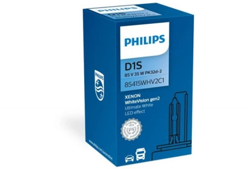 PHILIPS D1S XENON 85V 35W gen2 έως 5000 Kelvin 1τεμ 85415whv2c1