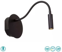 Απλίκα Επαναφορτιζόμενη Lucide Jolijn 77289-03-30 Μαύρη