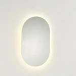 Καθρέφτης επιτοίχιος οβάλ Nextdeco με φωτισμό led 50x80εκ.