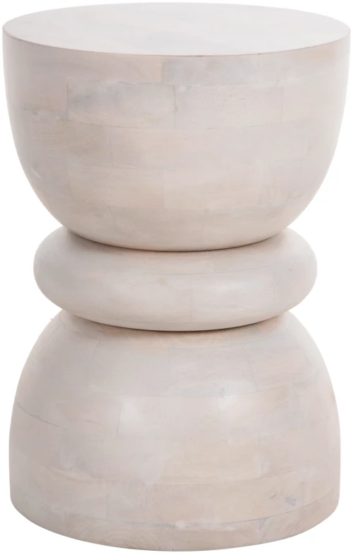 ΣΚΑΜΠΟ ΣΤΡΟΓΓΥΛΟ COIL HM9703 ΜΑΣΙΦ MANGO ΣΕ ΛΕΥΚΟ ΧΡΩΜΑ Φ35x51Υ εκ. (1 τεμάχια)