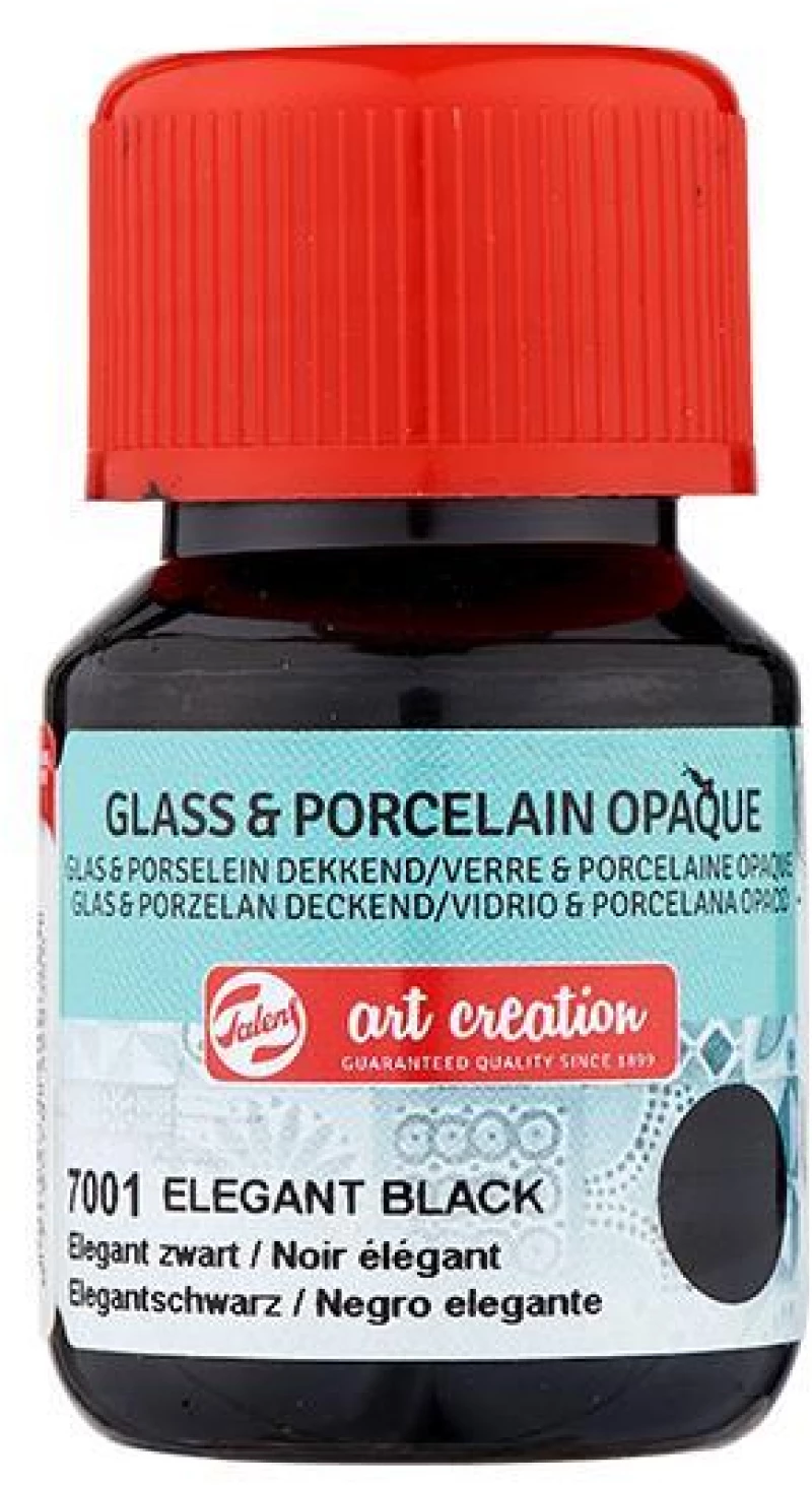 Talens χρώμα glass/porcelain opaque 7001 elegant black 30ml ΤΕΜ