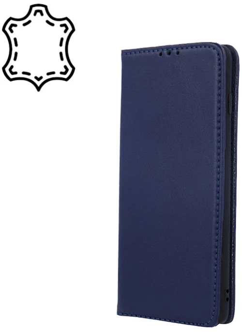 TechWave Pure Leather case for Xiaomi Redmi Note 12 Pro 5G navy blue