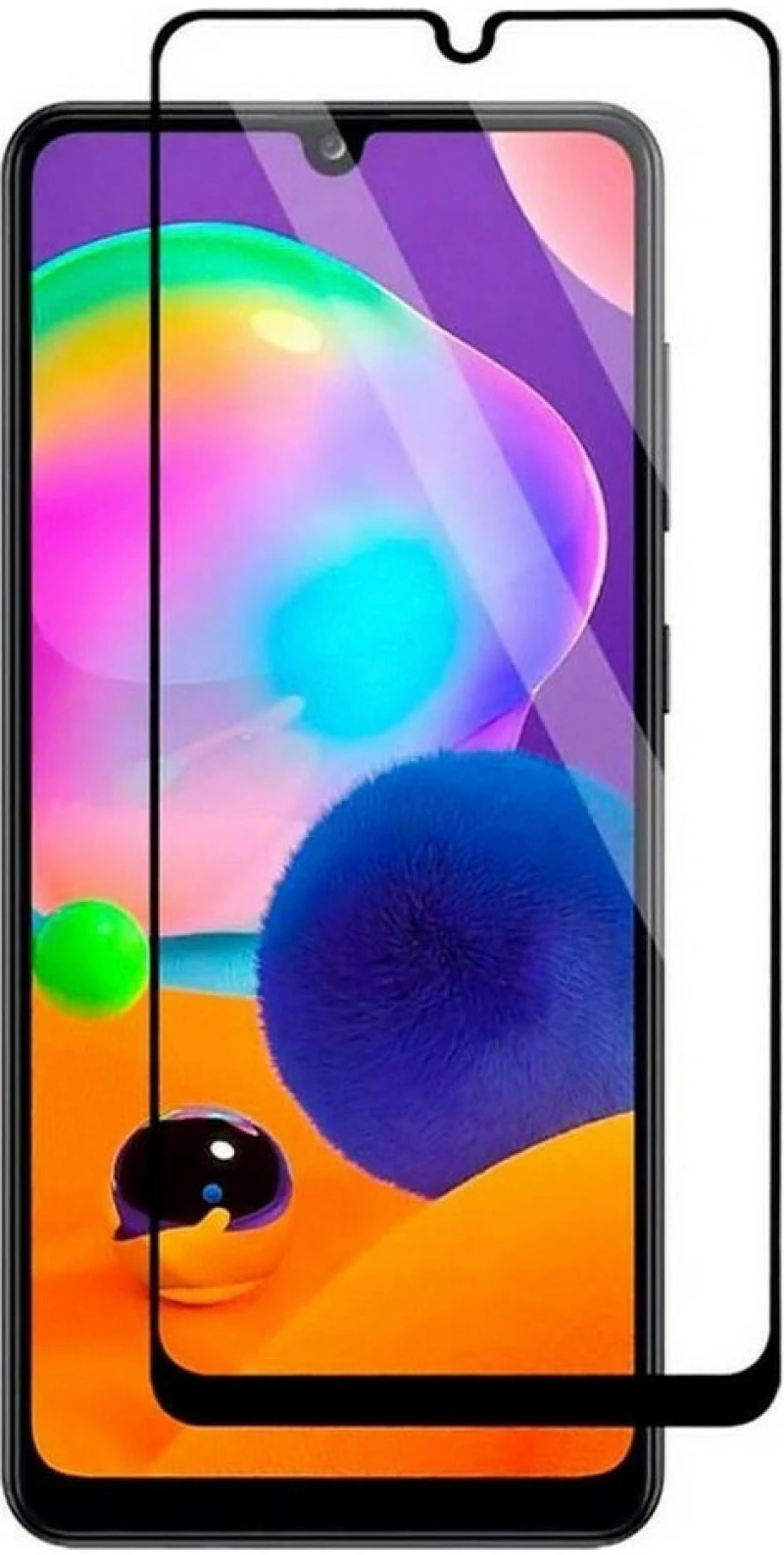 TechWave 5D Full Glue Tempered Glass for Samsung Galaxy A31 black