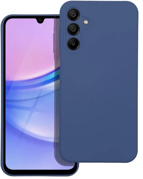 TechWave Soft Silicone case for Samsung Galaxy A16 navy blue