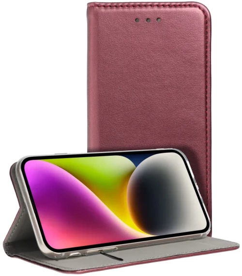 TechWave Smart Leather case for Samsung Galaxy A15 5G burgundy