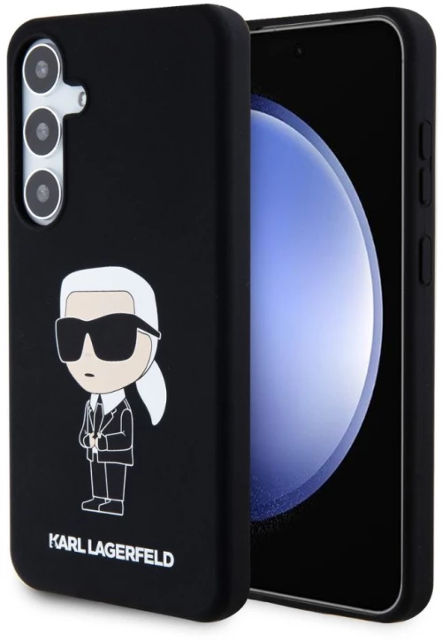 Karl Lagerfeld Θήκη Liquid Silicone Ikonik NFT Samsung Galaxy S24 Plus Black
