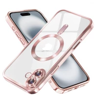 Techsuit Θήκη Luxury Crystal MagSafe iPhone 16 Pink