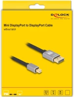 DELOCK καλώδιο mini DisplayPort σε DisplayPort 81091, 8K/60Hz, 32.4 Gbps, 1m, μαύρο