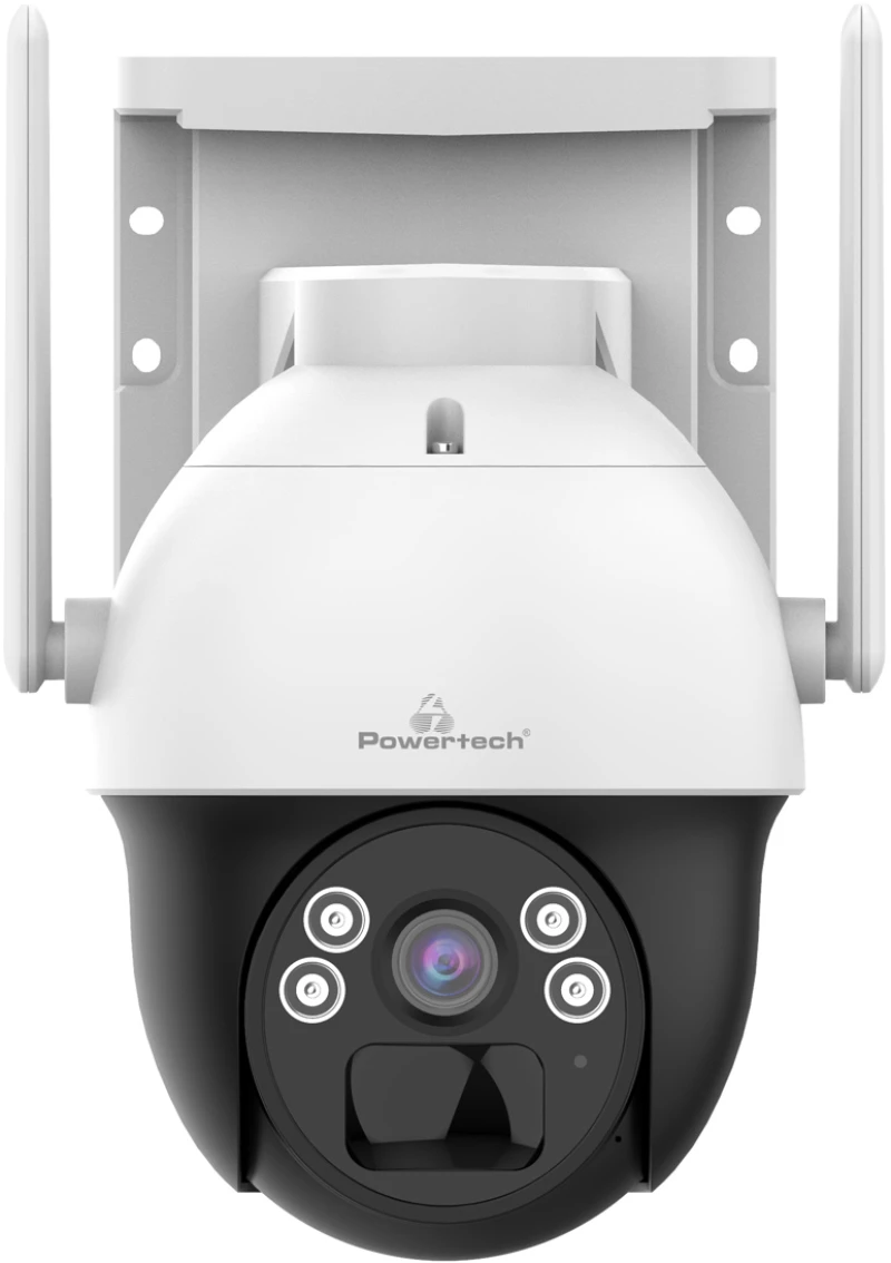 POWERTECH smart ηλιακή κάμερα PT-1336, 4MP, 4G, PTZ, SD, IP66