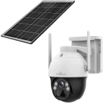 POWERTECH smart ηλιακή κάμερα PT-1341, 4MP, WiFi, PTZ, SD, IP66