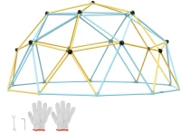 VEVOR Climbing Dome, 12FT Geometric Dome Climber Play Center για παιδιά 3 έως 10 ετών, Jungle Gym Supports 750LBS and Easy Assembly, with Climbing Grip, Outdoor Backyard Play Equipment for Children