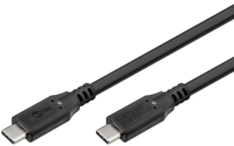 GOOBAY καλώδιο USB-C 74197, USB4, 100W, 20Gbps, 4K/60Hz, 2m, μαύρο