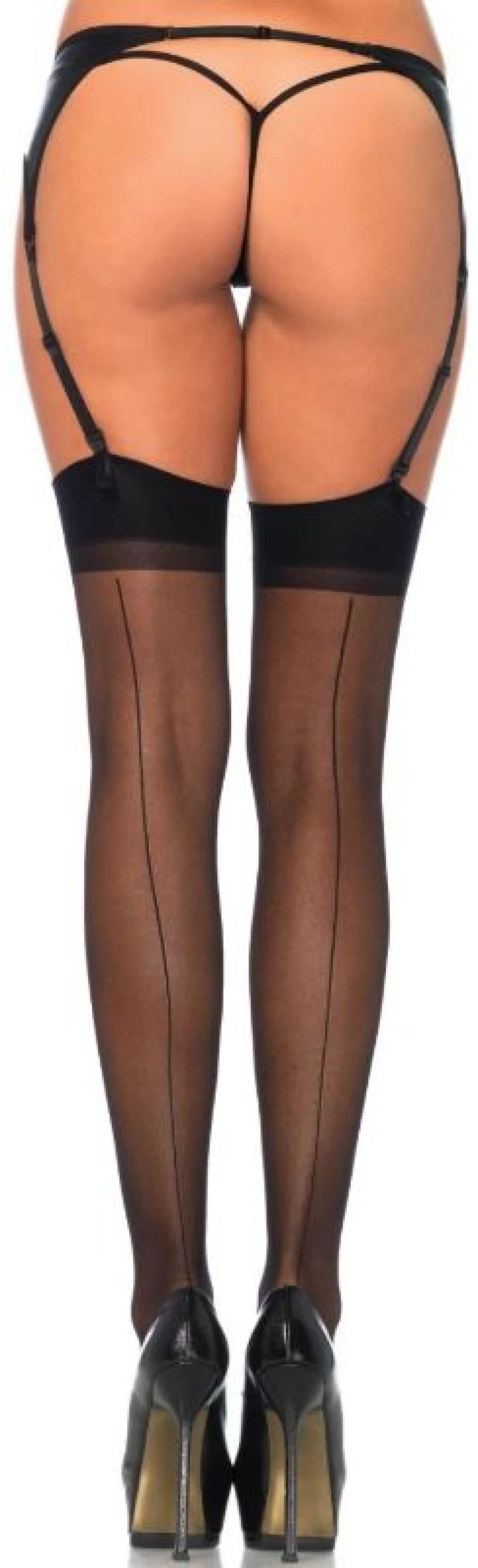 LEG AVENUE - TIGHTS WITH BACK SEAM BLACK - ( Κωδικός Προϊόντος : 1000 BLACK )