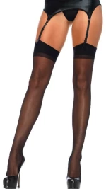 LEG AVENUE - TIGHTS WITH BACK SEAM BLACK - ( Κωδικός Προϊόντος : 1000 BLACK )