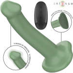INTENSE - BECCA VIBRATOR WITH SUCTION CUP 10 VIBRATIONS GREEN REMOTE CONTROL - ( Κωδικός Προϊόντος : D-241983 )