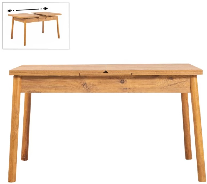 Τραπέζι Jemmy Megapap επεκτεινόμενο χρώμα atlantic pine 120/153x75x77εκ.