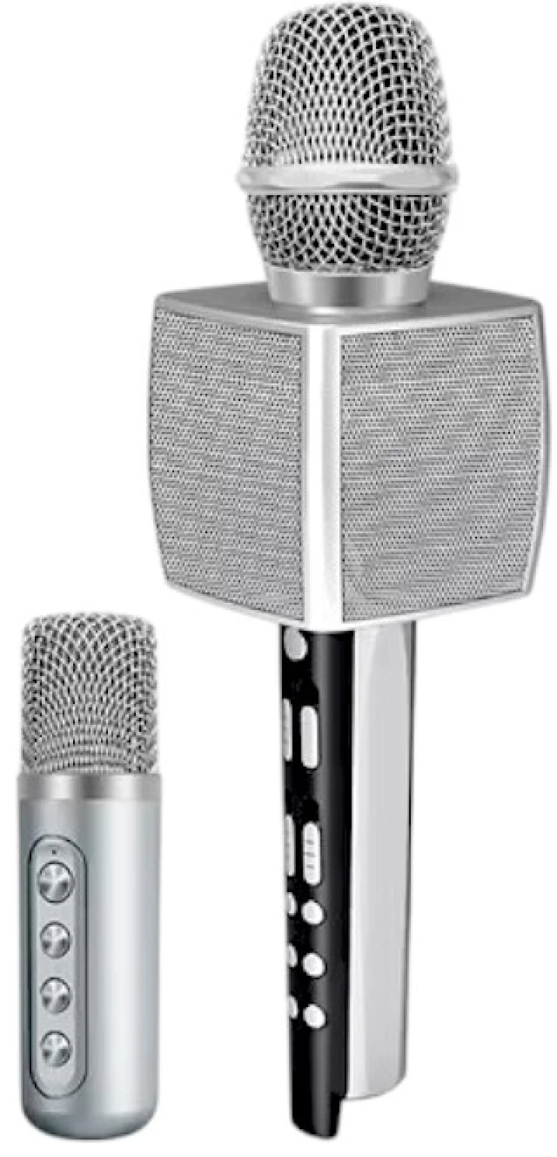 Σετ ασύρματο μικρόφωνο Karaoke με ηχείο & mini μικρόφωνο - YS-98 - 885291 - Silver