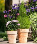 Κλασική Πήλινη Γλάστρα Teracota Επιμαρμαρωμένο 50 cm x 60 cm