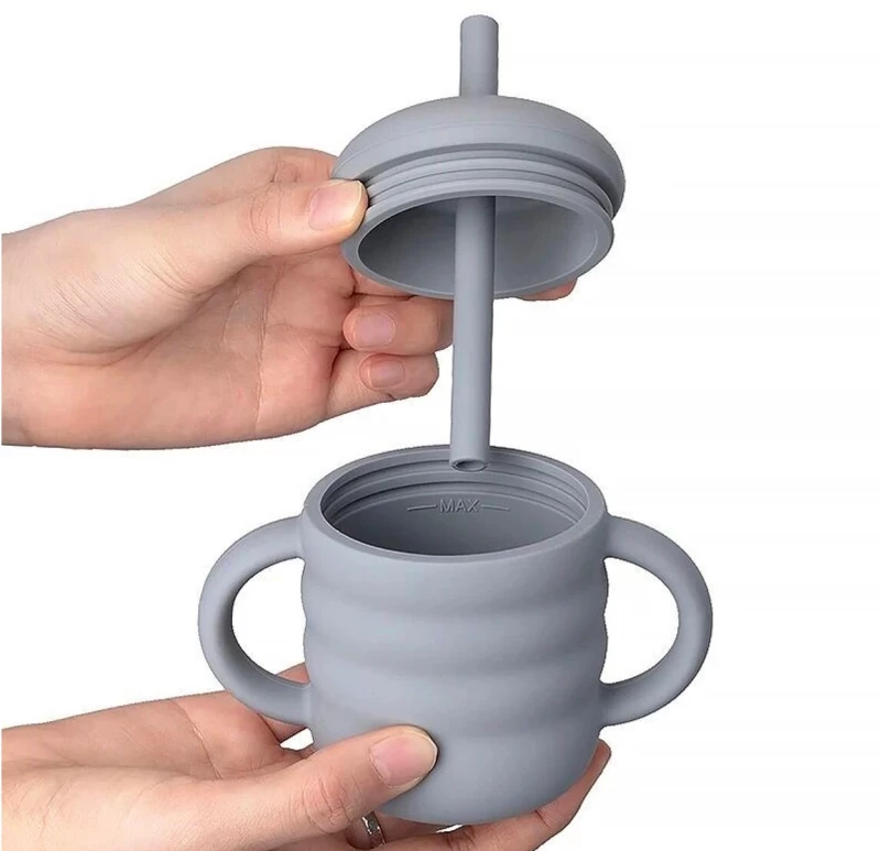 LOO UP Ποτηράκι Σιλικόνης 2IN1 Blue 160ml