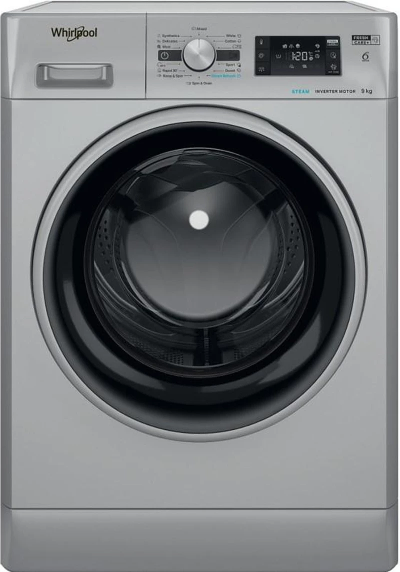 Whirlpool FFD 9469 SBSV EU Πλυντήριο Ρούχων 9kg με Ατμό 1400 Στροφών Ασημί