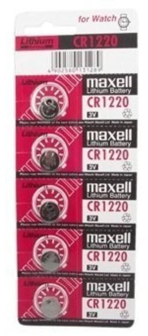 MAXELL BATTERY LITIO CR1220 3V 5UDS - ( Κωδικός Προϊόντος : D-233539 )