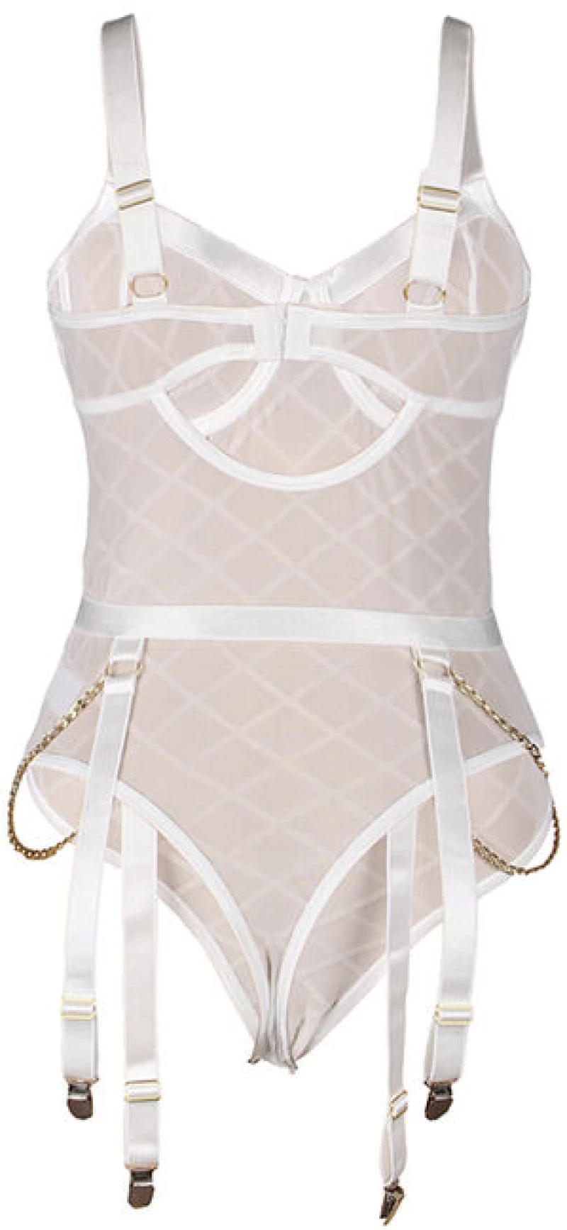 SUBBLIME - 954291 BODY WITH CHAINS + GARTER BELT - ( Κωδικός Προϊόντος : D-242208 )