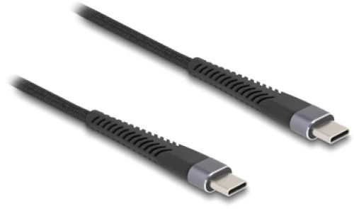DELOCK καλώδιο USB-C 81125, 60W, 480Mbps, 2m, μαύρο