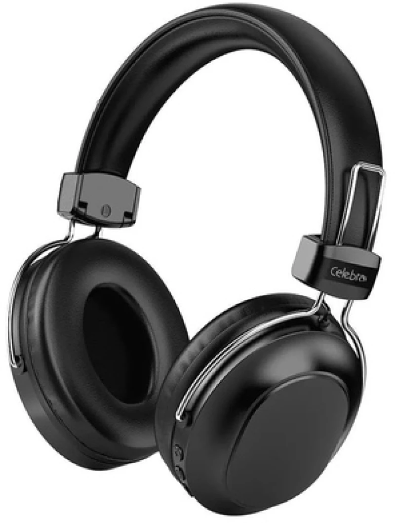CELEBRAT headphones A36, ασύρματα & ενσύρματα, micro SD, 40mm, 250mAh, μαύρα