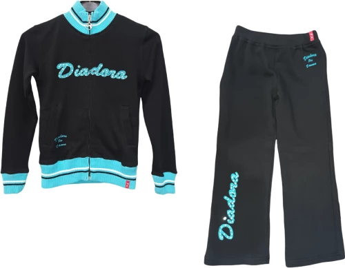 Diadora 670532J-Black Παιδική Φόρμα Φούτερ