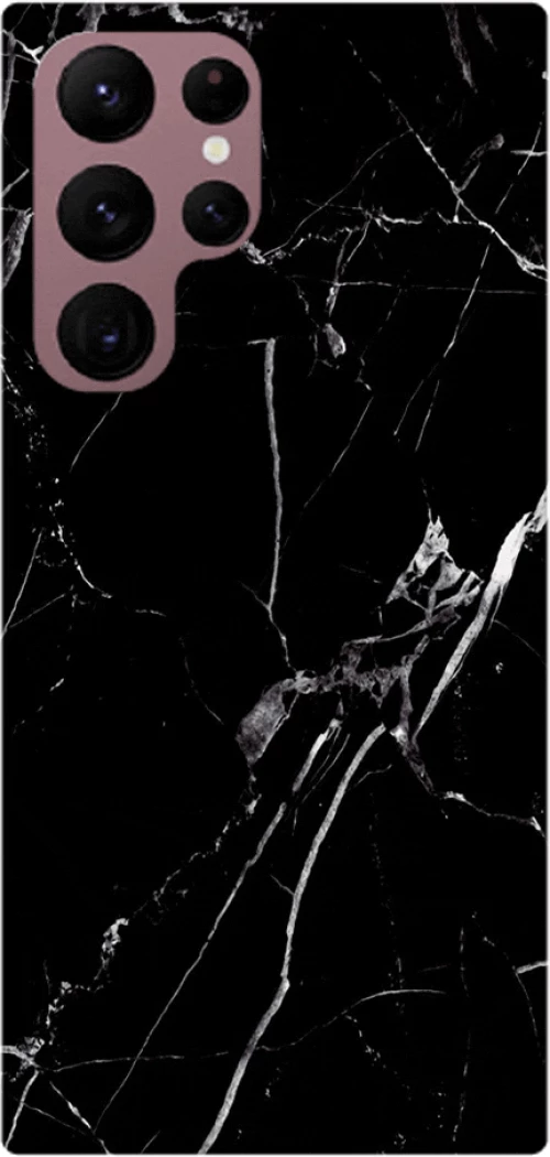 Marble Silicone case θήκη για Samsung Galaxy S23 Ultra black