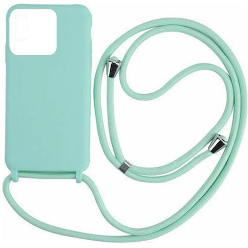 Cord Silicone back cover θηκη με κορδόνι για Xiaomi Redmi 12C mint*