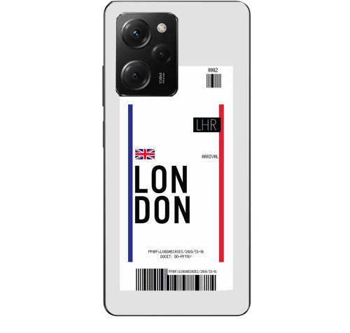 Travel To London Silicone Διαφανη Θήκη για xiaomi Poco X5 Pro