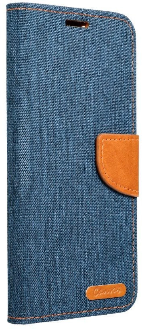 Canvas Book case Θήκη για SAMSUNG A72 navy blue