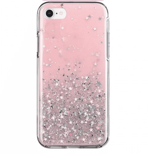 Wozinsky Star Glitter Shining Cover Θήκη για iPhone SE 2020 / iPhone 8 / iPhone 7 pink
