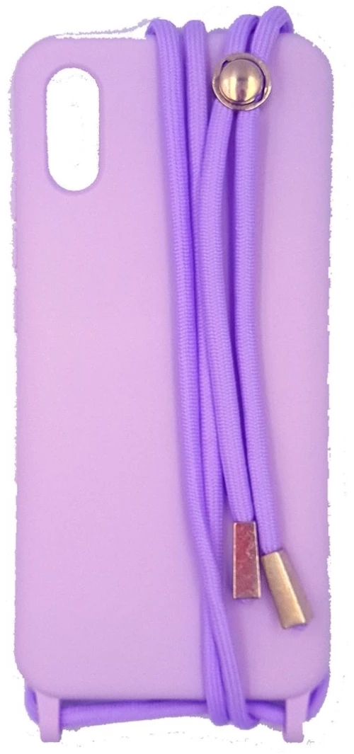 Cord Silicone Case με κορδόνι για Xiaomi Redmi 9A purple*
